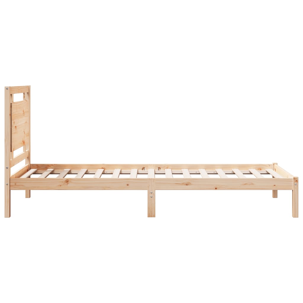 Vidaxl Dłuższe Łóżko Bez Materaca, 100X210 Cm, Lite Drewno