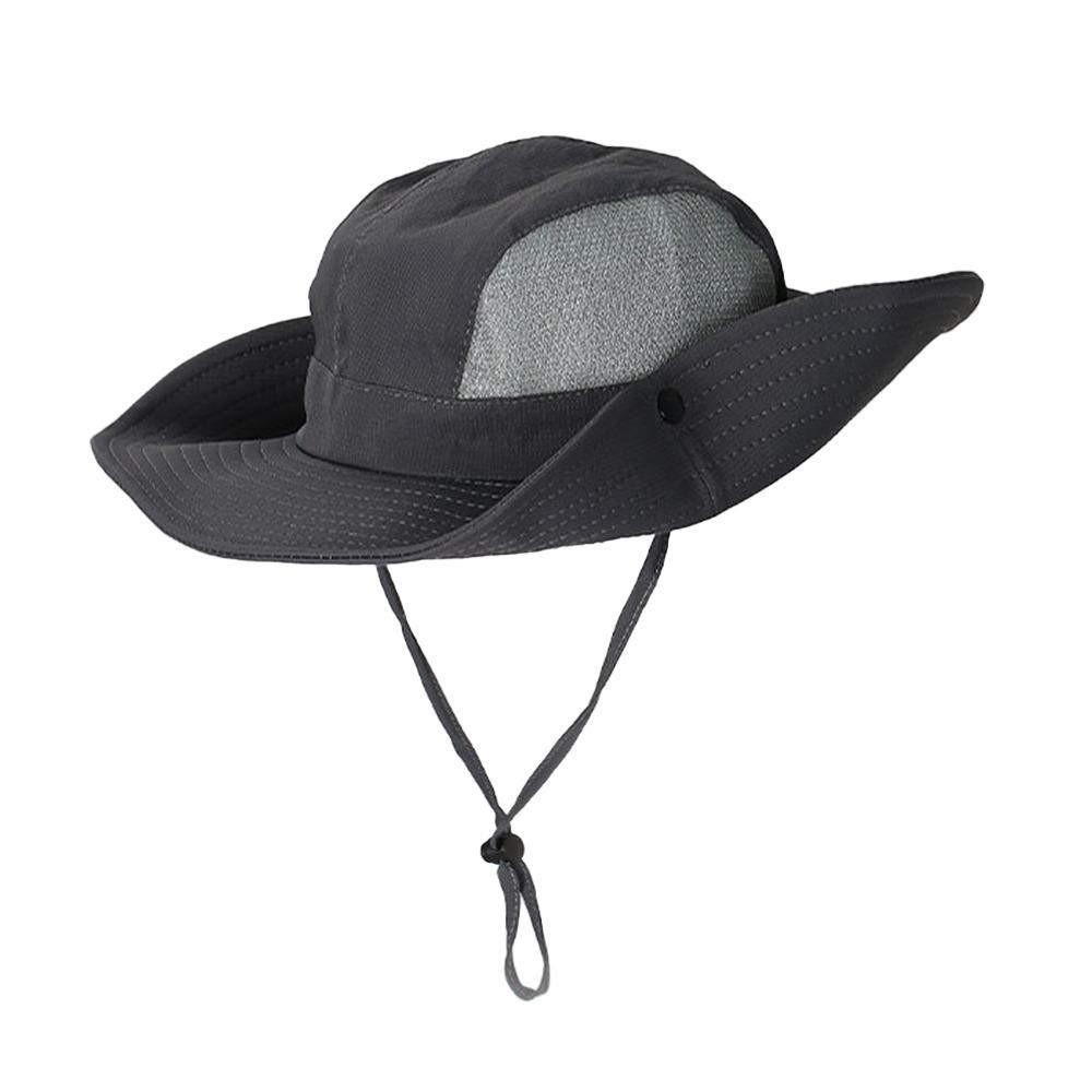 

Fashion Wide Brim Men s Fisherman Hat Sun Protection Waterproof Fishing Hats Quick-drying Breathable Camping Hiking Caps Outdoor темно серый