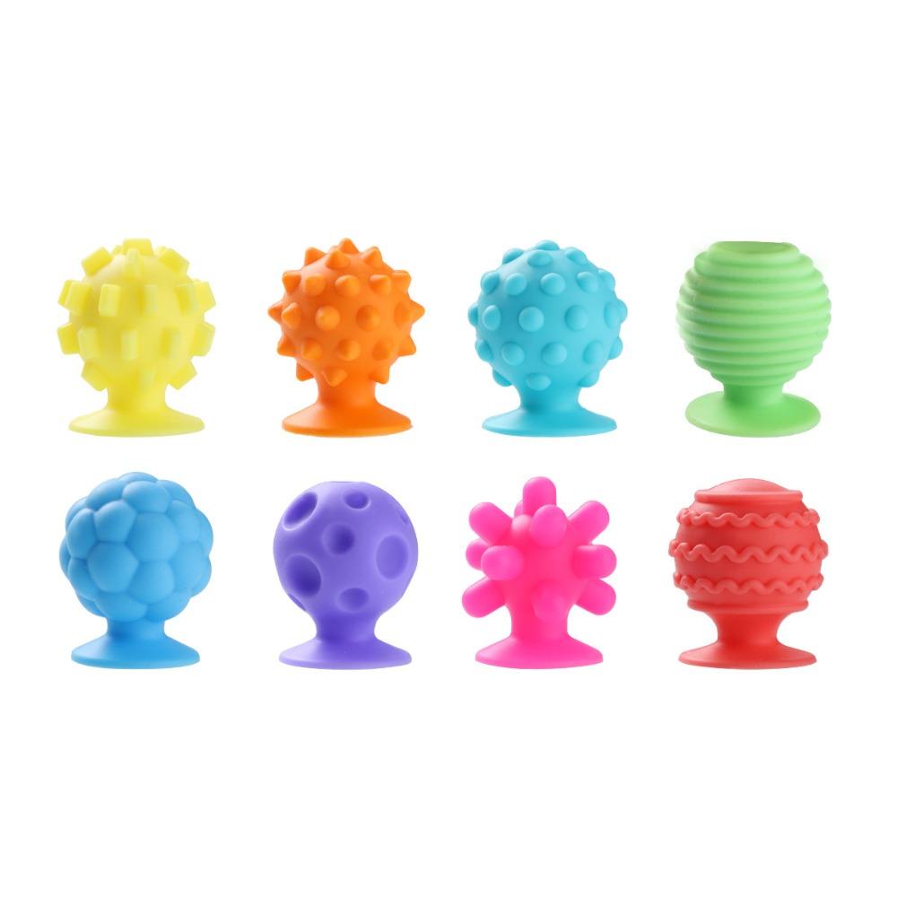 Relaxing Soft Worry Stone Fidget Toy Textured Silicone Suction Cup Toy  Christmas Gift