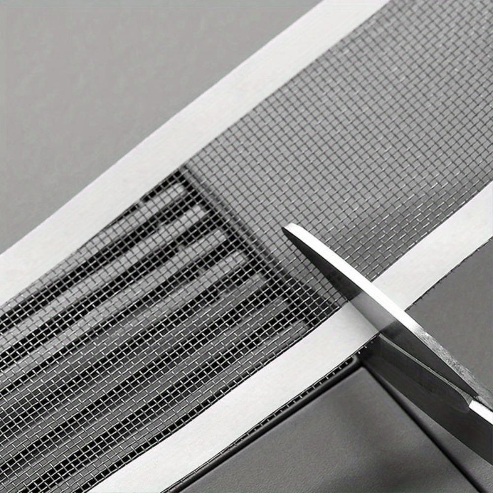 1 Roll 196.85inch Cutable Shower Drain Hair Catcher, Self-Adhesive Floor Drain Stickers, Disposable Mesh Sink Strainer Filter For Bathroom