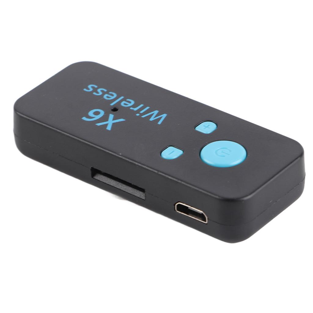 X6 Car Bluetooth Audio Music Receiver 3.5 Speaker Storage Card Playback Function Hands Free Call