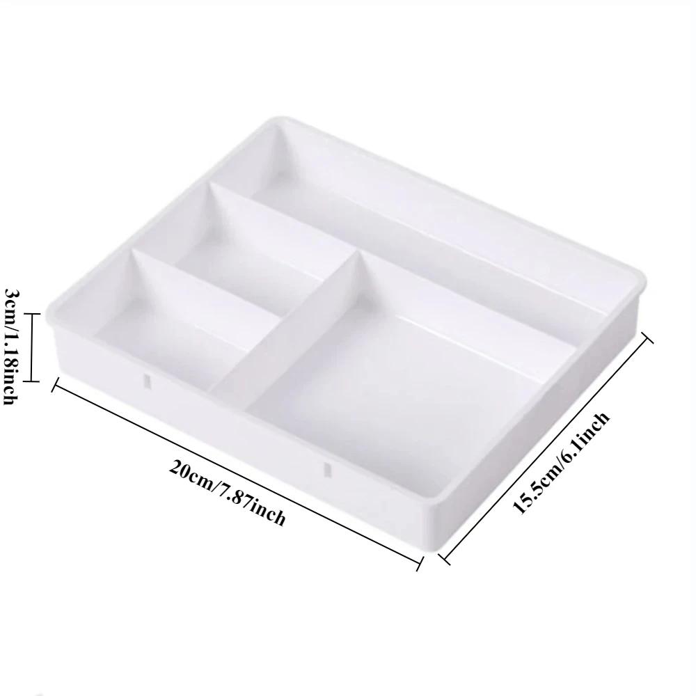 New Home Office Drawer Organizer Stackable Sundries Cosmetic Container Multi-cell Stationery Storage Box Caja De Almacenamiento