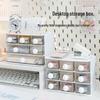 Clear Desktop Multi-Layer Storage Box - Drawer-Type Office Stationery Organizer