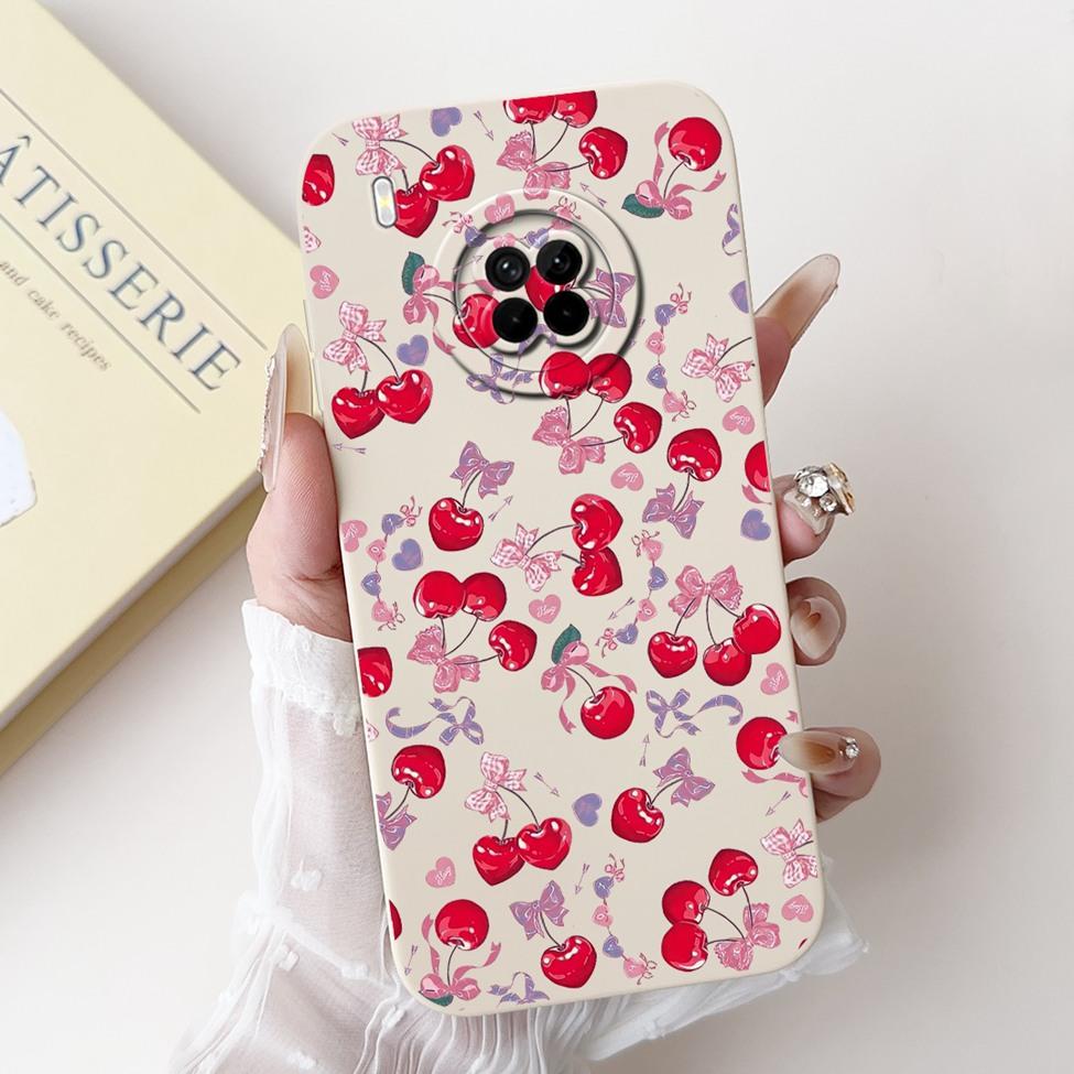 For Huawei Y9a Case Fashion Cute Cartoon Luxury Flowers Silicone Back Cover For Huawei Y9a Phone Case Shockproof Bumper FRL-L22