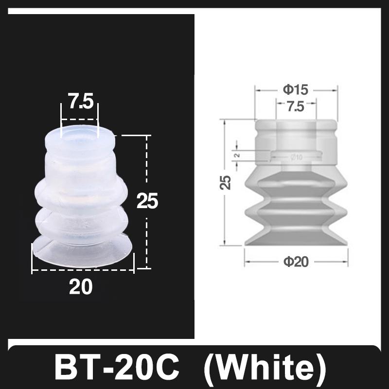 BT Ventuză Mare cu Vacuum din Silicon Strat Unic Robot Accesorii Pneumatice Industriale Duză cu Aspirație Puternică