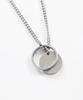 Acha Surgical Steel Ring & Circle Layered Necklace _ Silver