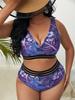 2024 Plus Size High Waist Sexy Split Bikini for Women