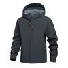 Men's Solid Color Outdoor Mountaineering Waterproof Windproof Fleece Jacket Outdoor Jacket