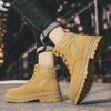 Men's Boots New Four Season Soft Sole Outdoor Thick Sole Versatile High Top Boots Anti Slip Wear-resistant Casual Shoes Zapatos