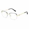 Anti-blue reading glasses fashionable frameless plain glasses men and women new elderly glasses radiation-proof middle-aged and elderly