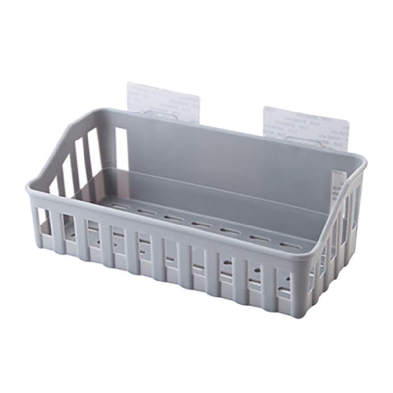 

Полка для кухни и ванной без сверления, настенная корзина для хранения, организация дома и сада, хранение в ванной