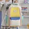 Schoolbag1011 new small fresh contrasting color schoolbag light casual outdoor backpack high school students large capacity backpack