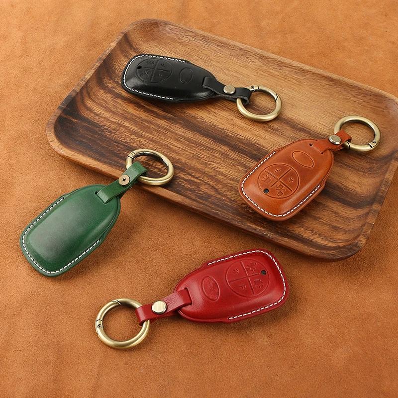 Styling Mouldings 4 Buttons Smart key For Vespa GTS 300 GTS300 Keychains Smart Genuine Leather Case Fob Cover Kit Motorcycles Ke