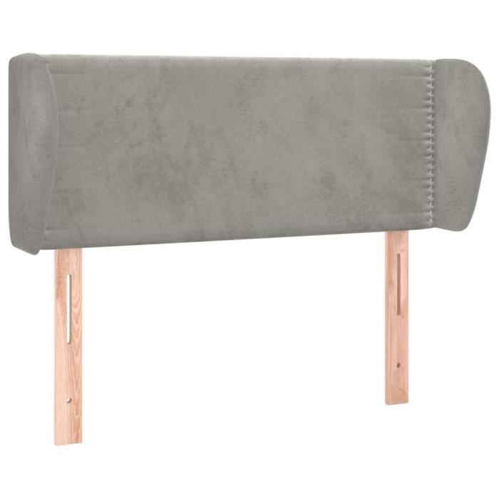 VidaXL Headboard with Ears Light Grey 93x23x78-88 Cm Velvet3117040