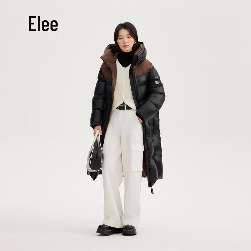 ERALLI Lightweight Casual Long Duck Down Puffer Coat