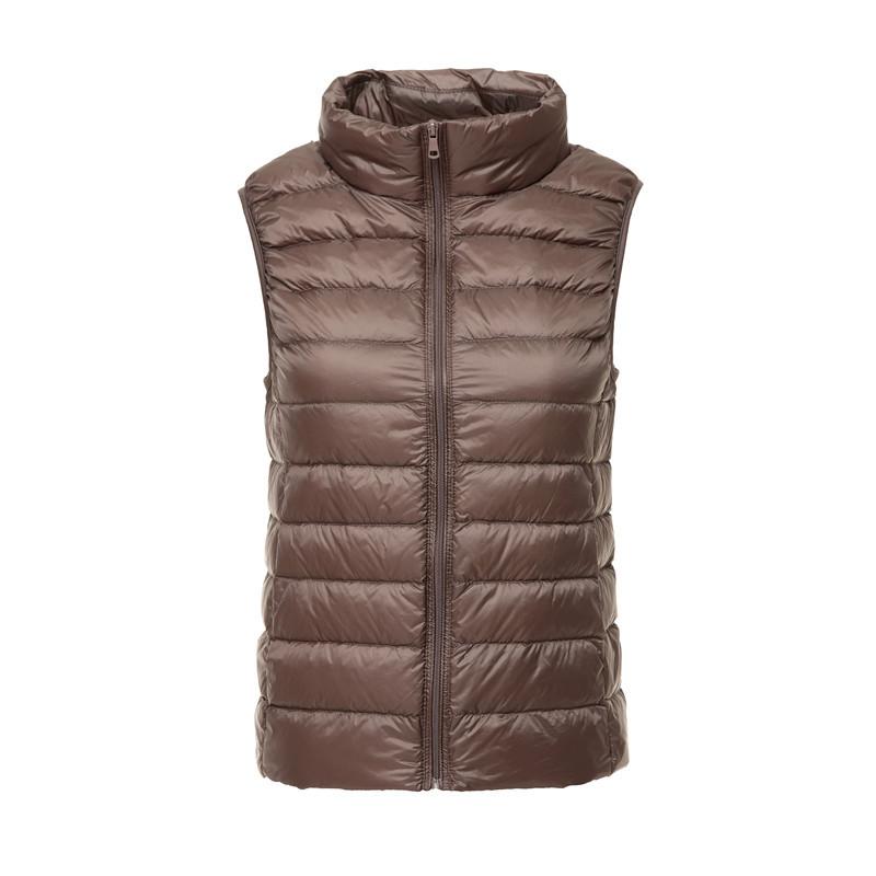 Červená dámská lehká tenká vesta bez rukávů Módní krátké vesty