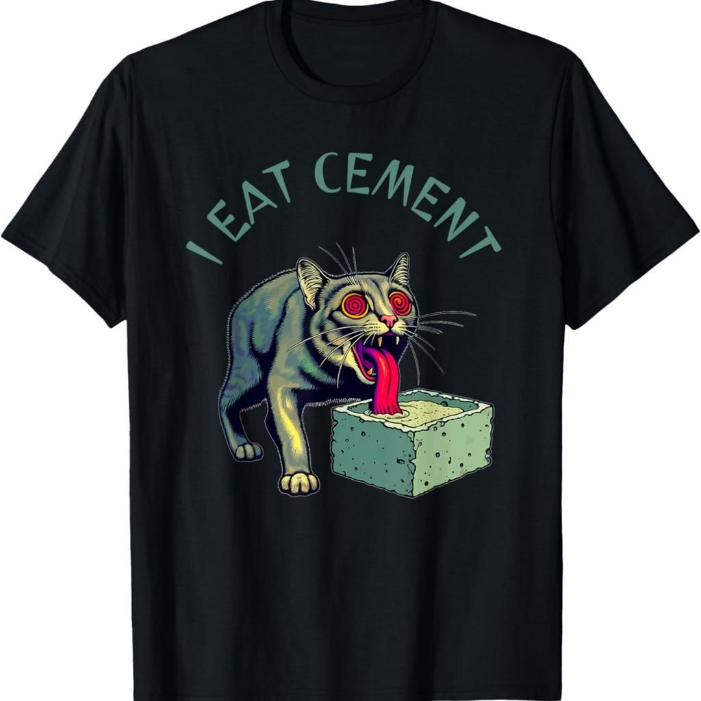 Ik Eet Cement Vervloekte Kat, Grappig Meme T-shirt