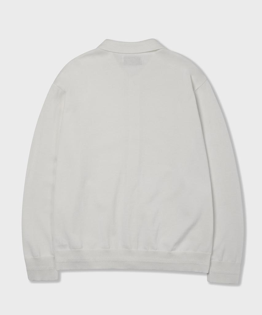 AMFEAST Essential Long Sleeve Knit Shirt Cream