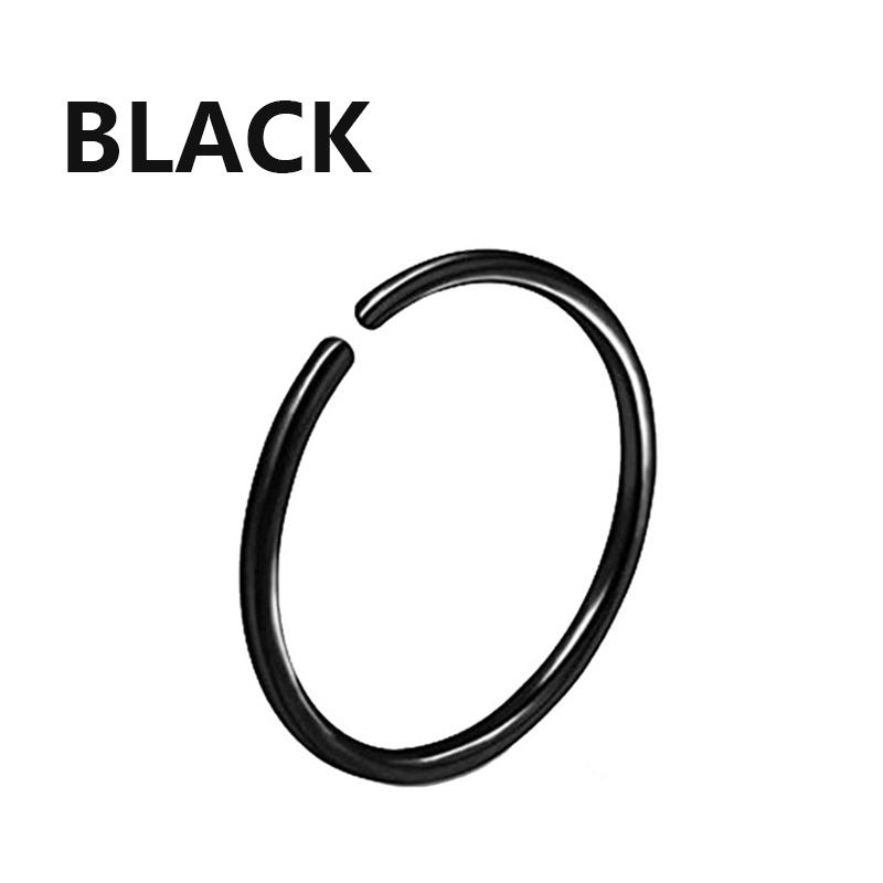 Acciaio chirurgico 316L Segmento Trago Elica Cartilagine Orecchino Anello Naso Setto Clicker Conch Tre Strati Narice Piercing Gioielli