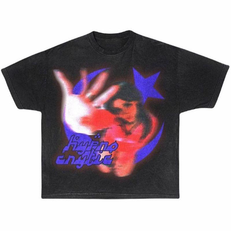 Fashion Comics Retro Street Abstract Comic Portrait Pattern Men s and Women s Same Loose Short-Sleeved T-shirt Black S