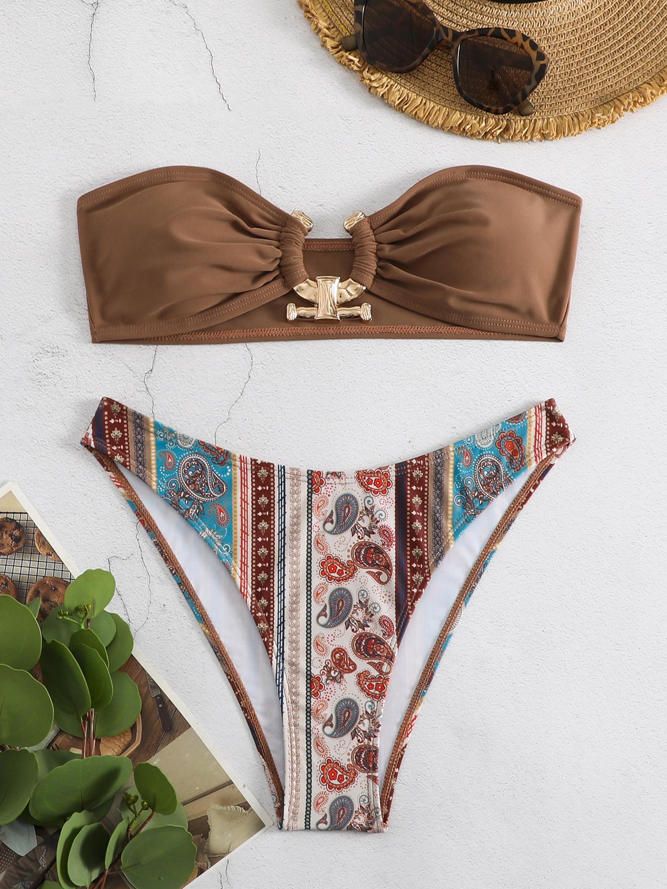 

Новые европейские и американские сексуальные раздельные купальники бикини для женщин XL