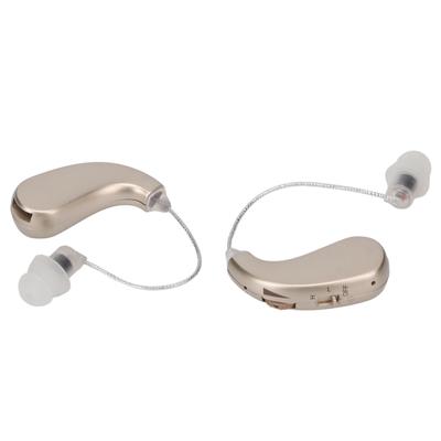 2PCS Digital Sound Enhancer Rechargeable Sound Hearing Device with Noise Cancelling for Seniors Adults Hearing Loss