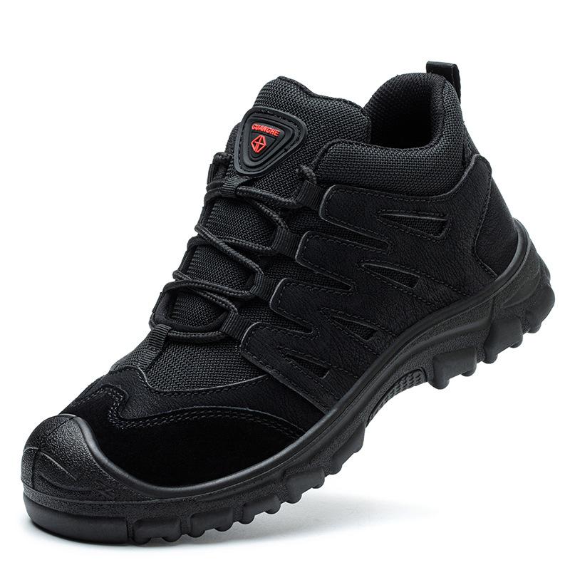Labor Insurance Shoes Anti-smashing, Non-slip and Breathable Plastic Steel Head Construction Site Wear-resistant and Dirt-resistant Work Shoes