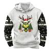 2026 Mens Christmas 3D Print Hoodie Casual Loose Fit Sweatshirt Youth