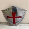 Medieval Crusader Shield: Battle Knight Templar Red Cross 71.12 cm