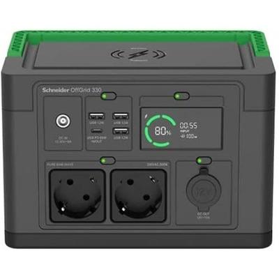 Portable Power Supply - APC - 330W - 328Wh Lithium-ION - LCD Screen - 2 Schuko Sockets - 4 USB Ports