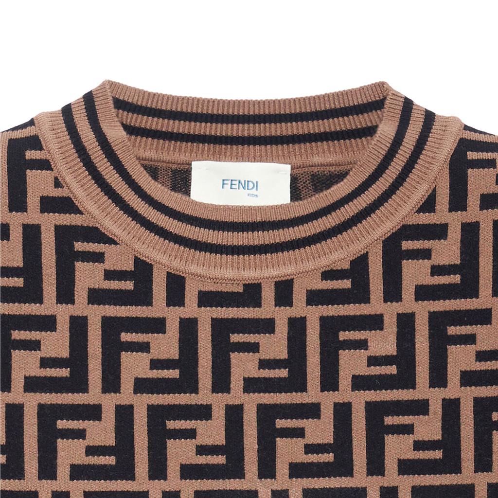 Fendi Kinderpullover Rundhals Mäßig JFG069AEYDF15B6