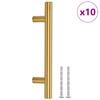 Furniture Handles 10 Pcs Golden 96 Mm Stainless Steel