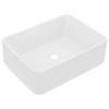 VidaXL Luxury Washbasin Countertop Sink Toilet Hand Wash Basin Bathroom Cosmetic Room Rectangular Interior White 147042
