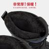 Fleece waterproof outdoor fishing cotton boots winter thickened warm medium tube men's snow boots non-slip shoes