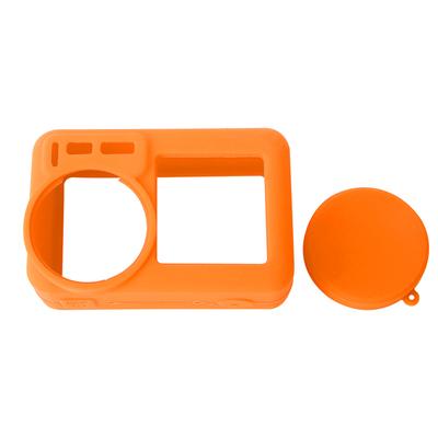 Portable Frame Protective Silicone Shell with Lens Case for DJI Osmo Action Cameraorange