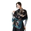Autumn and winter new scarf female peacock oil painting imitation cashmere shawl versatile fashion thickened warm shawl scarf