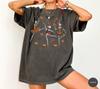 Dancing Skeletons Halloween Shirt, Spooky Season Tee, Fall Pumpkins Shirt, Autumn Leaves Bats