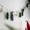 Nordic Christmas Banner 1.9m Garland Hanging Decoration for Xmas Tree Winter Wedding Party Holiday New Year Home Decor