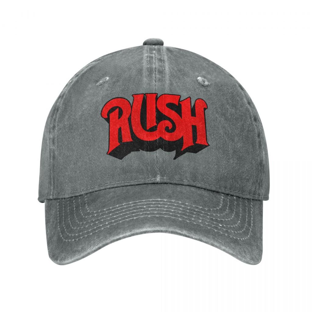Rush Band Baseball Cap Vintage Distressed Washed Headwear for Men Women Outdoor Caps Hat