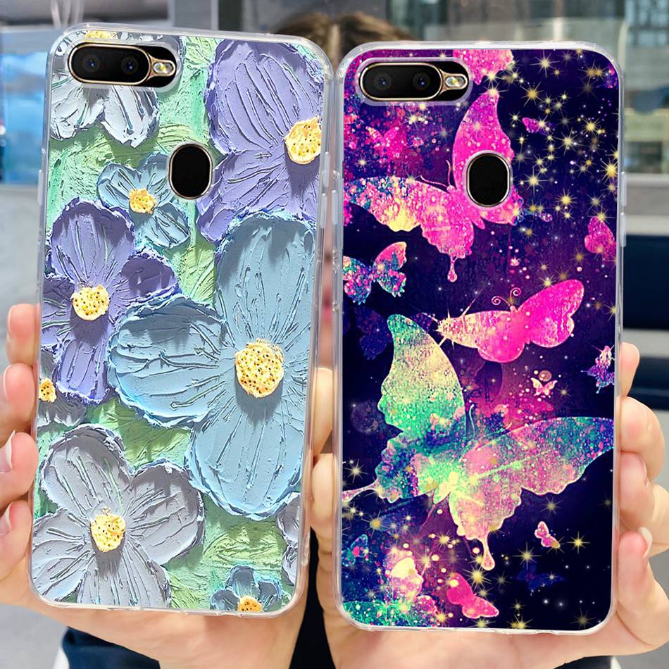 For OPPO A5S Case Cute Pattern Soft Silicone TPU Cover Cases For Oppo A5Ss AX5s A 5S CPH1909 CPH1920 CPH1912 Phone Shell Bumper