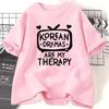 K-Drama T-shirt Women's Korean Drama T-shirt Short Sleeve T-shirt Women's Street Casual Women's T-shirt