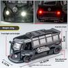 1/32 Scale T1 Bus Zinc Alloy Car Model, Simulated Sound and Light Children's Toys, Boys' Holiday Gift Car Model Ornaments