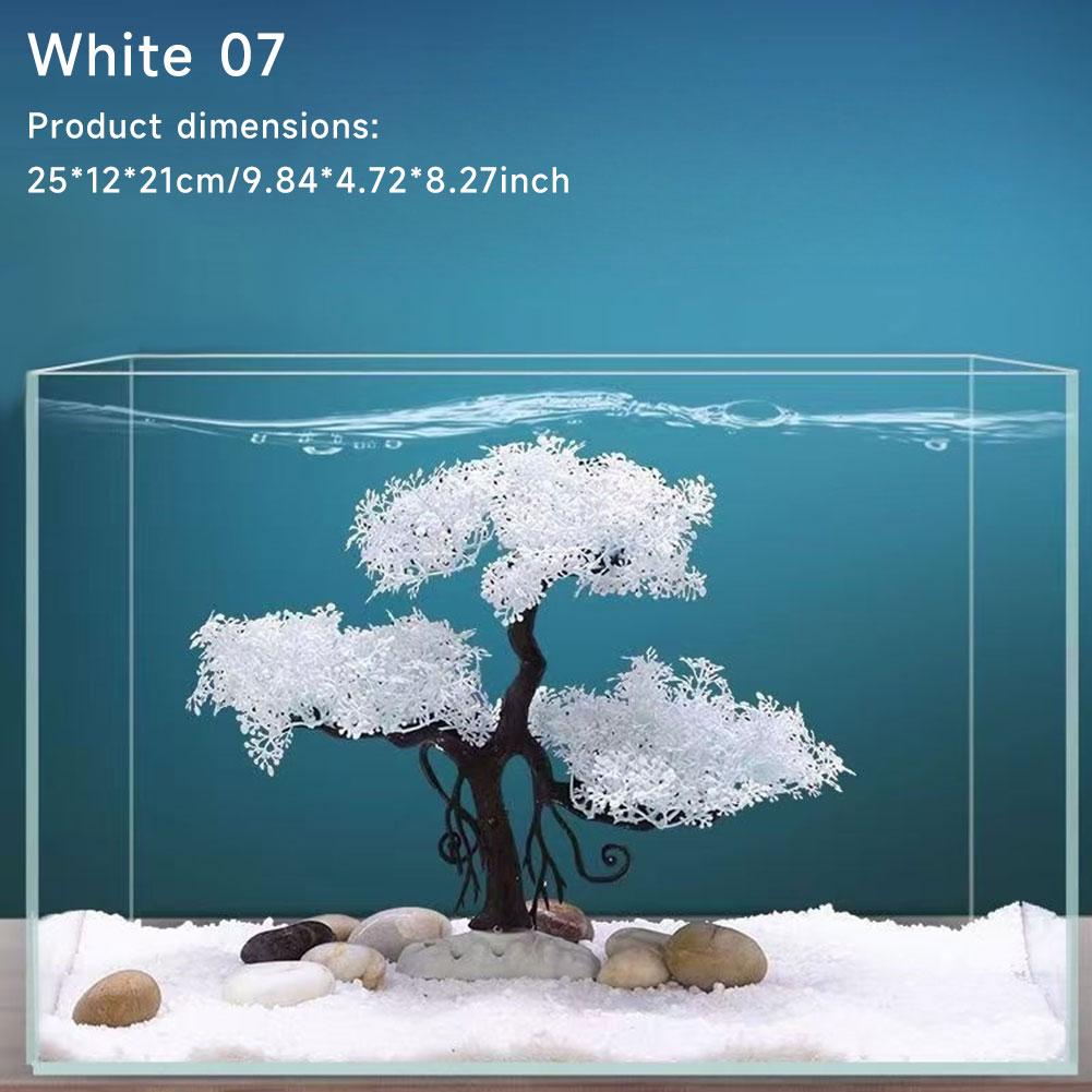 1Pc Realistic Sakura Aquarium Fish Tank Decoration Creative Beautiful Aquarium Ornament Fish Tank Decor Office Decor