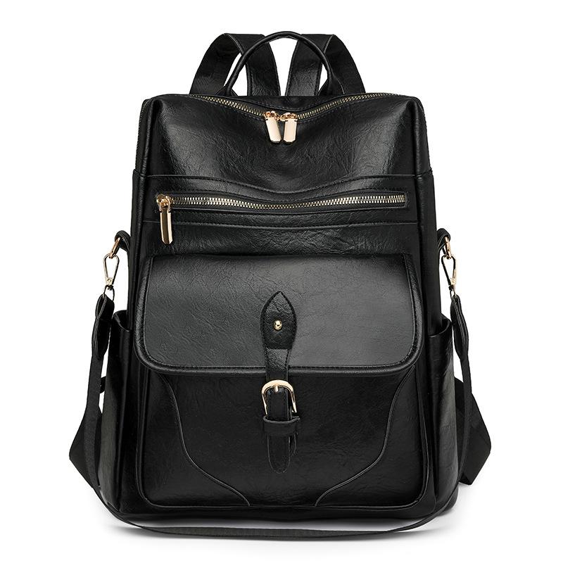 Backpack, Retro British Style, Versatile Schoolbag, Casual