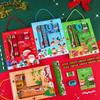 6Pcs/set Christmas Stationery Series (Ruler +Pencil +Eraser +Pencil Sharpener +Memo Pad )Kit Kids Stationery Gifts Students