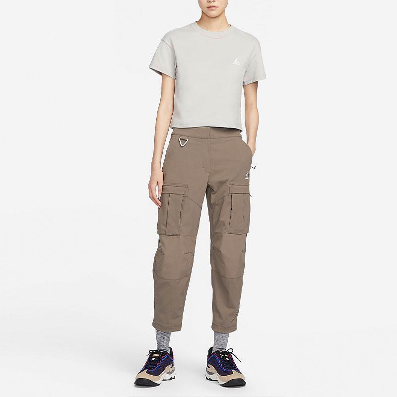 Nike ACG Dri-FIT ADV Solid Quick-Dry Soft Round Neck Short Sleeve Drop Shoulder T-Shirt Women Tops Light-Ironstone FD2717-012