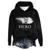 Women's Hooded Long Sleeve Printed Flannel Top Hooded Sweatshirt