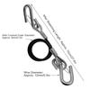 27.6 Inch Trailer Safety Cable Portable S Hook Spring Safety Rope 3500lbs High Strength Safety Towing Cable For RV