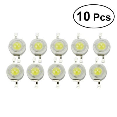 10x Set 120 ° High Power LED Chip Hochleistungs 1W Energie sparen 6000-6200K 3V