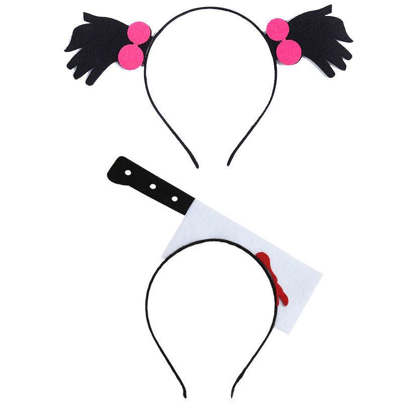 Personalized Halloween Arrow Headband & WiFi Exclamation Hair Clip for Braids